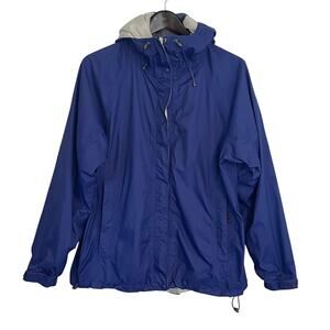 L.L. Bean Women's Vintage Rain Jacket Blue Size Large Gortex Gorpcore
